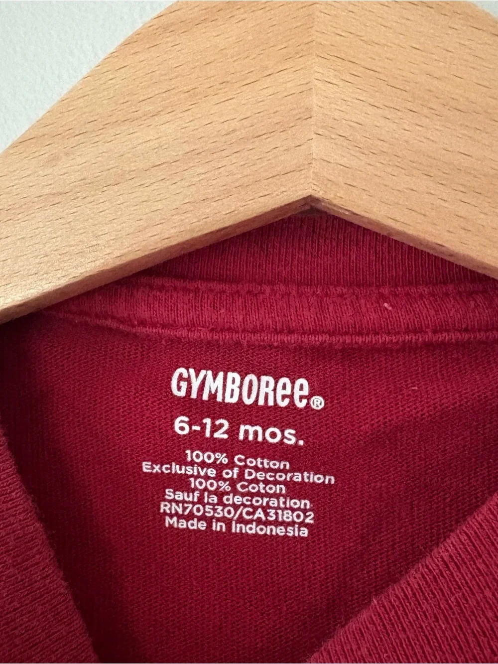 Gymboree Red Long-Sleeve Top with Dog Appliqué